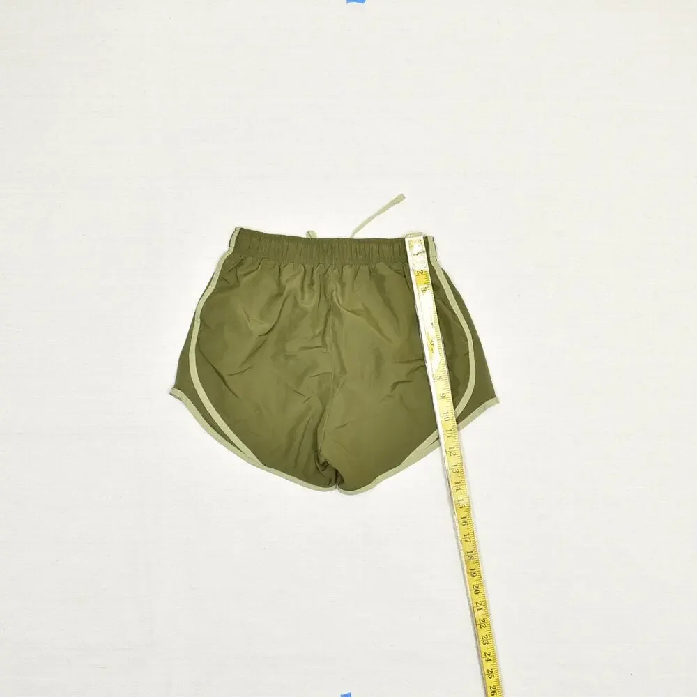 Nike Women Athletic Sweat Shorts Run Drawstring Polyester Green Size XS Dri fit - Picture 5 of 8